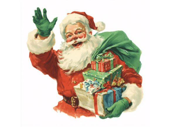 15 JPG Vintage Santa Set: Illustrations for Crafters