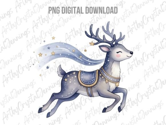 Celestial Christmas Reindeer PNG Review