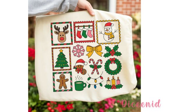 Christmas Doodle Collage: Festive Illustrations