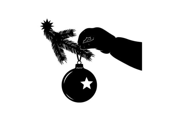 Christmas Ornament with Pine Branch Vect Review