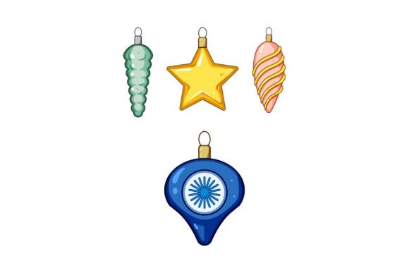 Colorful Christmas Tree Ornaments Decora