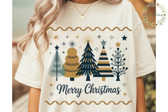 Elegant Christmas Trees PNG Clipart for Illustrations