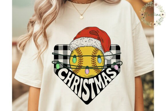 Merry Christmas Softball PNG Clipart & Illustrations