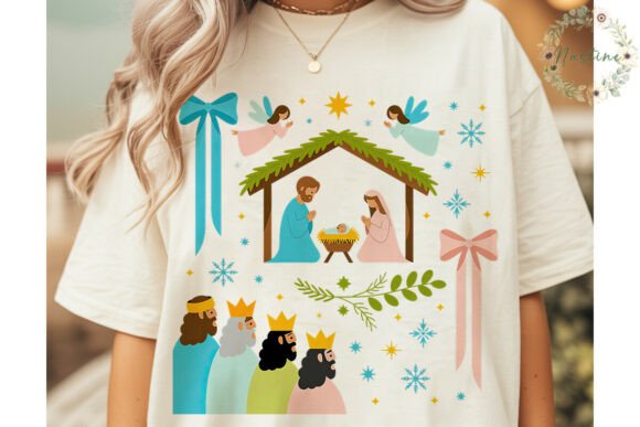 Nativity Christmas Pastel PNG Clipart for Illustrations