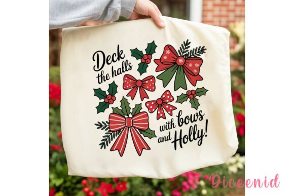 Reviewing Christmas Bows Holly Sublimation Design for Illustrations