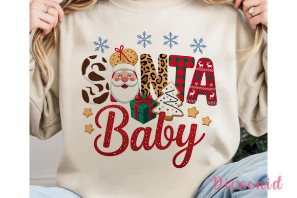Santa Baby Christmas Sublimation Design & Illustrations
