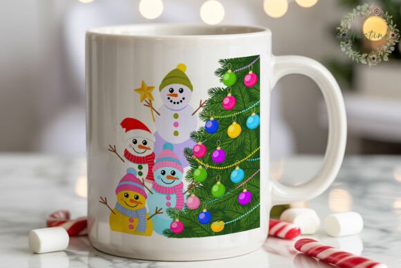 Snowmen Christmas Tree PNG Clipart Review