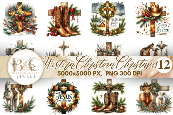 Western Christian Christmas PNG Bundle Review